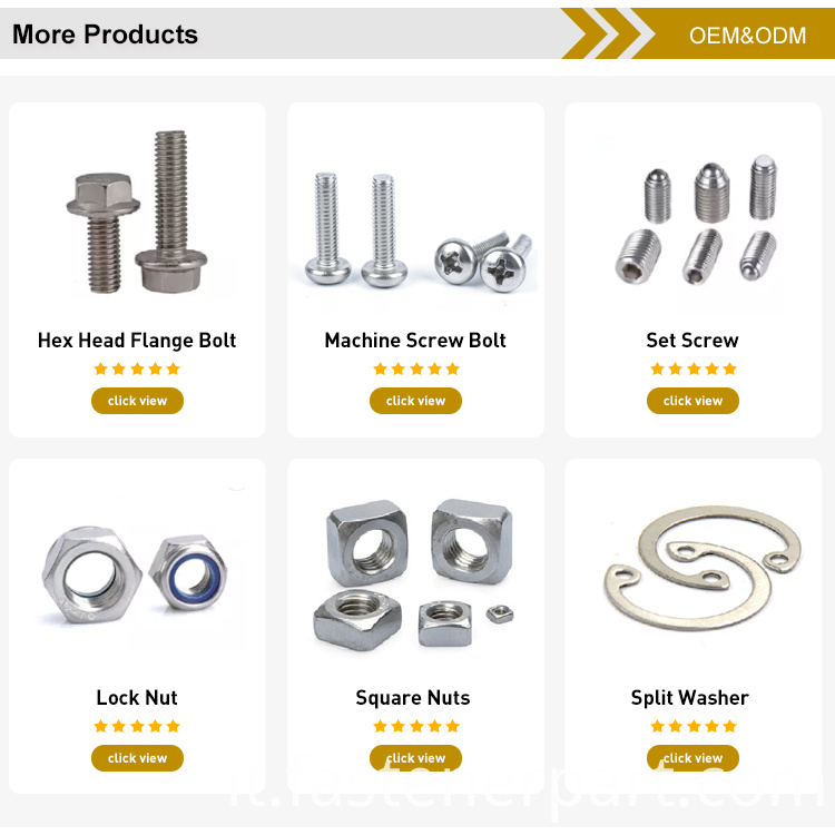 dadi quadrati inox stainless square nuts